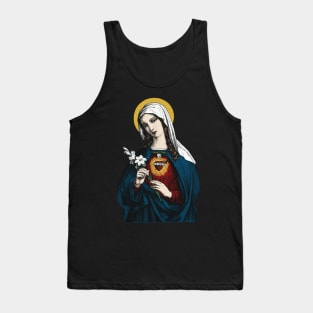 Virgin Mary with her Immaculate Heart Tank Top